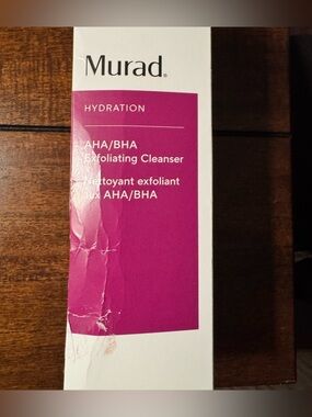 Murad AHA/BHA Exfoliating Cleanser-Full Size-New In Box